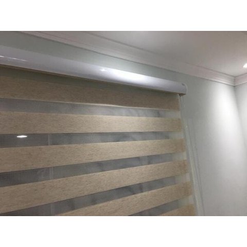 CORTINA ROLO DOUBLE VISION TECIDO AM -3801 MESCLA ( COM BANDO )
