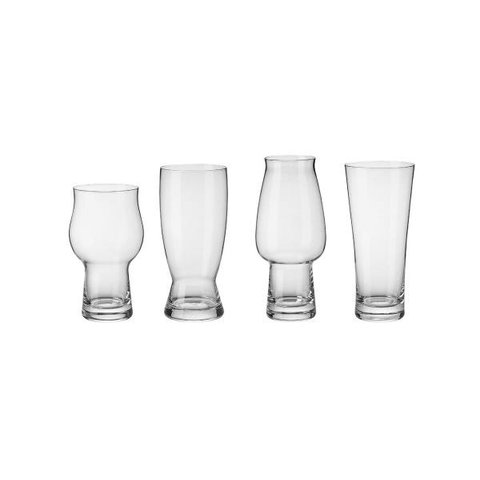 Jogo com 4 Copos para Cervejas Especiais Banquet Crystal