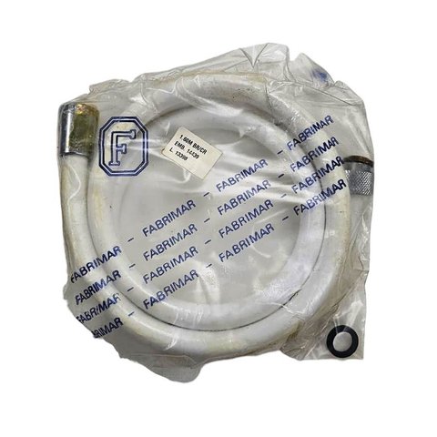 Flexível 1,60 M Plastica com Luvas Cromadas Ajet Fabrimar 02588 Mangueira Flexivel 1,6 Mts