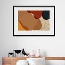 Ver imagem 1 de Quadro Horizontal Tons Marrom - 60x48cm:madeira Preta