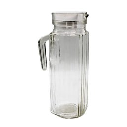 12 Jarras Suco de Vidro com Tampa Suco Água Cha Geladeira 1L - 6