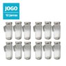 12 Jarras Suco de Vidro com Tampa Suco Água Cha Geladeira 1L - 1