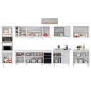 Ver imagem 5 de Armário de Cozinha Modulada de Canto 9 Peças CP04 Balcão Branco/Preto - Lumil Lumil Móveis