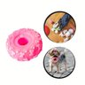 Mordedor rosa borracha pneu brinquedo cachorro interativo - 1