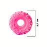 Mordedor rosa borracha pneu brinquedo cachorro interativo - 5