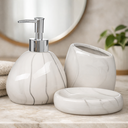 Ver imagem 2 de Kit Banheiro Lavabo Conjunto Sabonete Líquido Escova / 475 Pgb Kit Banheiro 3 Peças Atelier