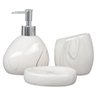 Kit Banheiro Lavabo Conjunto Sabonete Líquido Escova / 475 Pgb Kit Banheiro 3 Peças Atelier - 4