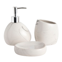 Ver imagem 1 de Kit Banheiro Lavabo Conjunto Sabonete Líquido Escova / 475 Pgb Kit Banheiro 3 Peças Atelier