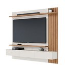 Ver imagem 2 de Painel para Tv Home Suspenso Juriti Off White Matte Freijó com Mesa de Centro Jeri Off White Freij