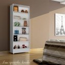 Ver imagem 3 de Sapateira com Espelho 2 portas Magia - BRANCA - Linda, cheia de prateleiras. Magia Móveis