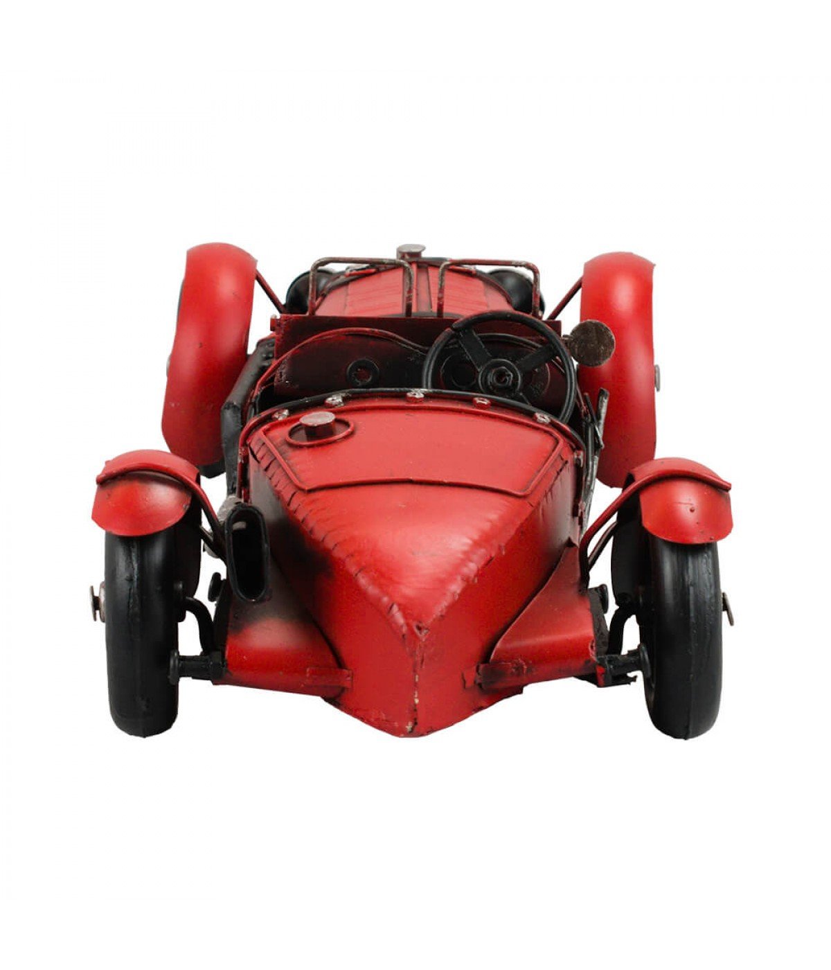Carro Vermelho Conversível 10x32x14,5cm Estilo Retrô - Vintage - 4