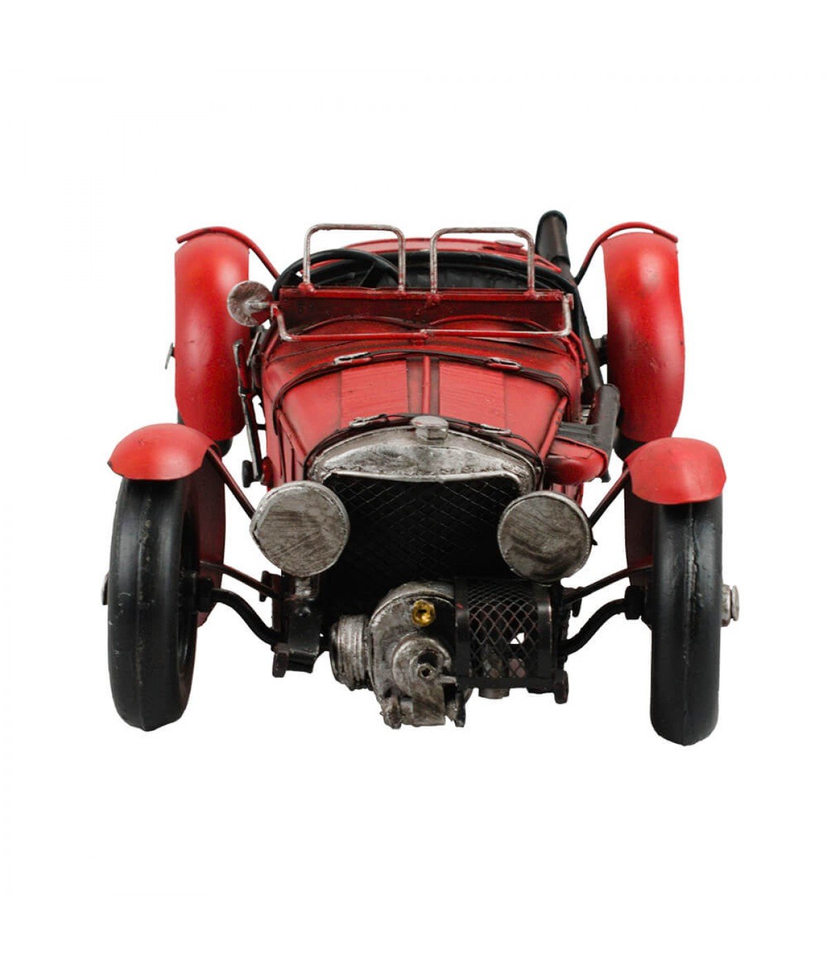 Carro Vermelho Conversível 10x32x14,5cm Estilo Retrô - Vintage - 2