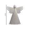 Estátua Escultura Anjo Decorativo Cerâmica 23 cm Bege - D'Rossi - 2