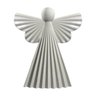 Estátua Escultura Anjo Decorativo Cerâmica 23 cm Bege - D'Rossi - 1
