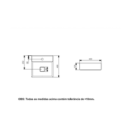 Cuba Roca Apoio C/mesa Terra T9 400x400 Black Matte A32787t080 - 4
