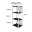 Ver imagem 3 de Estante 04 Prateleiras c/Fundo Yon 45cm Est.Branca
