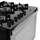 Ver mais imagens de Fogão De Embutir 5 Bocas Preto Mesa De Vidro Atlas Bivolt