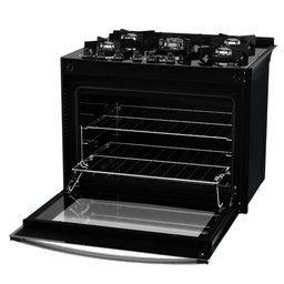 Fogão De Embutir 5 Bocas Preto Mesa De Vidro Atlas Bivolt - 18