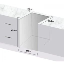 Fogão De Embutir 5 Bocas Preto Mesa De Vidro Atlas Bivolt - 2