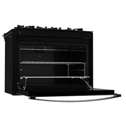 Fogão De Embutir 5 Bocas Preto Mesa De Vidro Atlas Bivolt - 5