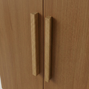 Ver mais imagens de Guarda Roupa Casal Modulado 4 Peças 11 Portas 5 Gavetas com Cabeceira e Escrivaninha 100% MDF Smart Cinamomo Marrom