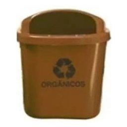 Kit 2 Cesto Individual para Coleta Seletiva com 40l Cor:amarelo - 6