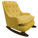 Ver imagem 2 de Kit Amamentação com Balanço Suede Amarelo - Dominic Decor Lille