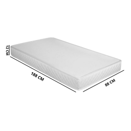 Cama Solteiro Auxiliar Casal 3 em 1 Colchões D33 Cor Branco - 7