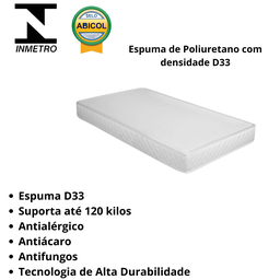 Cama Solteiro Auxiliar Casal 3 em 1 Colchões D33 Cor Branco - 8