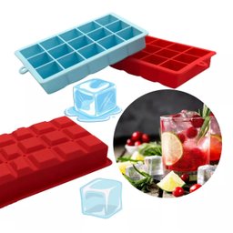 Forma de Gelo Retangular de Silicone para 15 Cubos 30ml - 8