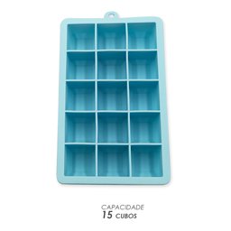 Forma de Gelo Retangular de Silicone para 15 Cubos 30ml - 2