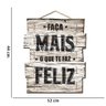 Quadro Placa Madeira Ripas Frases - 2