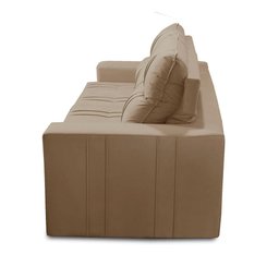 Sofá Retrátil e Reclinável 2 lugares com Molas 1,50m Ester Suede Cappuccino Adonai Estofados - 8