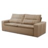 Sofá Retrátil e Reclinável 2 lugares com Molas 1,50m Ester Suede Cappuccino Adonai Estofados - 5