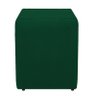 Puff Quadrado Cubo Decorativo Em Suede Verde Para Sala - 1