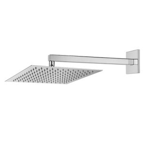 Ducha Chuveiro Inox 20x20 Slim Banheiro Banho Area Externa Piscina Quintal Lazer