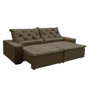 Ver imagem 2 de Sofá Sevilha Retratil e Reclinavel 2,52 Mts Suede Capuccino Sd Estofados