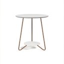 Ver imagem 5 de Conjunto 2 Mesa de Centro e Apoio Liz Sala Moderno - Branco