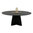 Ver imagem 1 de Mesa de Jantar Cone Lazo Oval 140x90 cm Tampo Ébano Base Ébano Mesa de Jantar Cone Lazo Oval 140x90