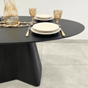 Ver imagem 2 de Mesa de Jantar Cone Lazo Oval 140x90 cm Tampo Ébano Base Ébano Mesa de Jantar Cone Lazo Oval 140x90