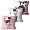 Kit 3 Almofadas Decorativas Ursinho com Balão 45x45cm - 1