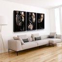 Ver imagem 1 de Quadros Decorativos Mulheres Negras Moldura Grande Sala