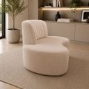 Ver imagem 3 de Namoradeira Mavie 160cm 2 Lugares Bouclê Design Orgânico