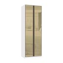 Ver imagem 1 de Guarda Roupa Modulado 2 Portas 3 Gavetas 80cm com Vidro Reflecta Bronze Prime Luciane Móveis