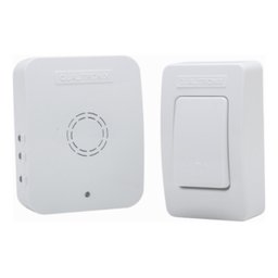 Campainha sem Fio 150m Tomada Pilha White Qualitronix - 4
