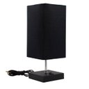 Ver imagem 5 de Kit 2 Abajur Luminaria de Mesa Quadrado Mdf Interruptor Ref 49 Decoração Casa Sala Quarto Escritório