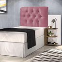 Ver imagem 1 de Cabeceira Cama Box Solteiro 0,90M Capitonê Paris Vinho Roxo