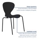 Ver imagem 5 de Cadeira Empilhável Base Aço Tubular Flash