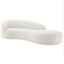 Ver imagem 2 de Divã Recamier Orgânico França 220cm Lado Direito Bouclé