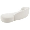 Ver imagem 6 de Divã Recamier Orgânico França 220cm Lado Direito Bouclé